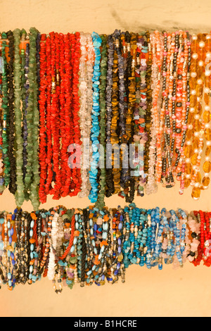 Souvenirs for sale on Isla Mujeras Island of Women near Cancun Mexico Stock Photo