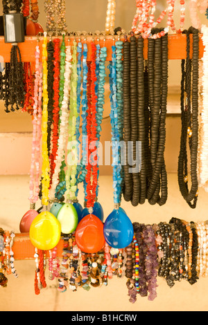 Souvenirs for sale on Isla Mujeras Island of Women near Cancun Mexico Stock Photo