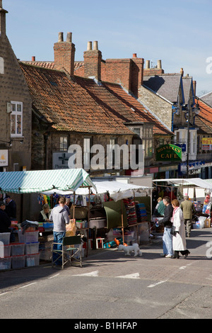 Monday Street Market Pickering North Yorkshire Stock Photo