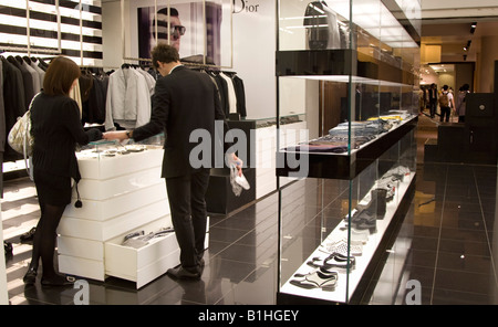 Mens Clothing Department Selfridge's Oxford Street London Stock Photo ...