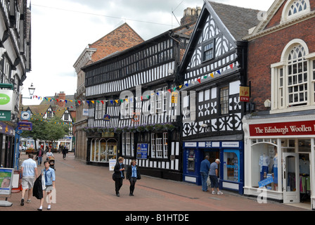 The Crown Hotel in High Street Nantwich Cheshire England Stock Photo