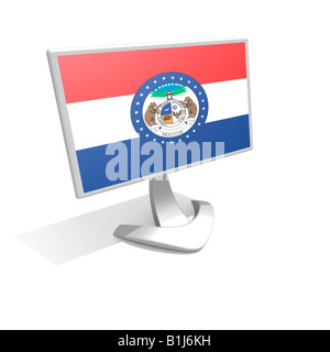 Missouri State Flag USA US Stock Photo