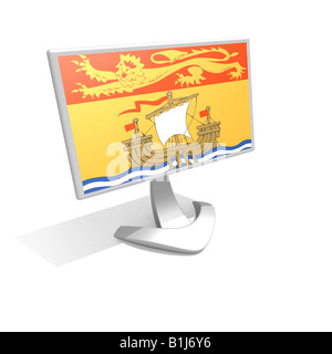 Flag of New Brunswick Stock Photo