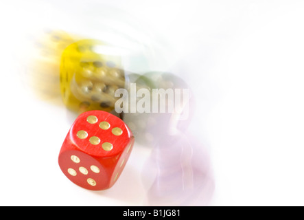 falling coloured cubes Stock Photo