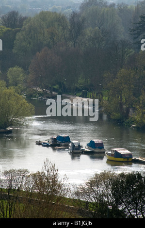 a View from Richmond Hill in late afternoon, Richmond, Surrey, England Stock Photo