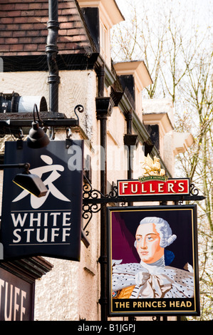 a pub sign in Richmond, Surrey, England Stock Photo