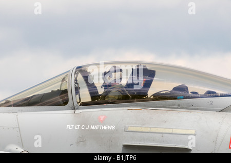 Eurofighter Typhoon Canopy pilot Kemble Air Show 2008 Stock Photo