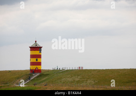 Lighthouse of Pilsum, East Frisia, northern Germany Stock Photo