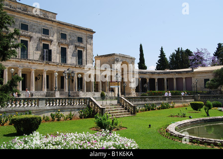 Achilleion palace Corfu, built for Empress Elisabeth (Sissi) of Austria Stock Photo