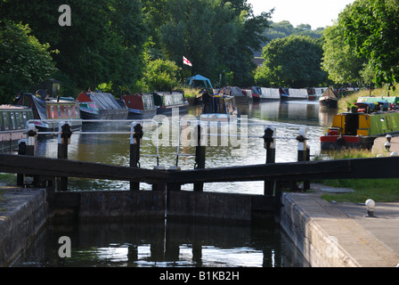 Cow Roast Lock and Canal, Cow Roast, Hertfordshire, England, United Kingdom Stock Photo