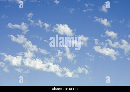 Altocumulus clouds forming, France. Stock Photo