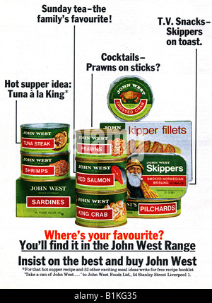 John West Canned Fish Stock Photo - Alamy