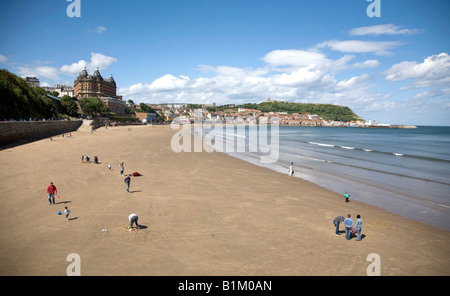 A view of the North Yorkshire sea side resort of Scarborough England UK Stock Photo