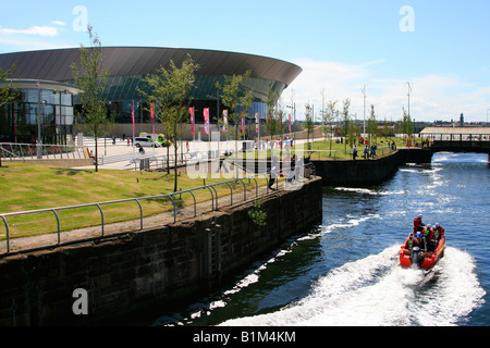 Echo Arena and BT Convention Centre Liverpool waterfront venue england uk gb Stock Photo