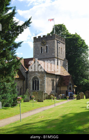 Church of St.John the Baptist, Church Lane, Little Marlow, Buckinghamshire, England, United Kingdom Stock Photo