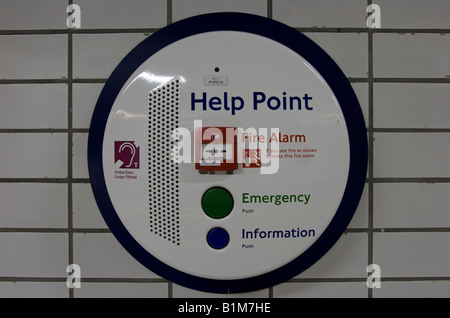 London Underground Help/information Point London Stock Photo