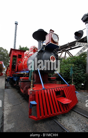 Red Model Steam Engine A model steam powered train locomotive engine Stock Photo - Alamy