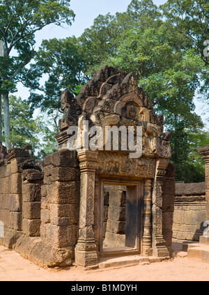 Banteay Srei (or Banteay Srey) temple, Angkor, Cambodia Stock Photo