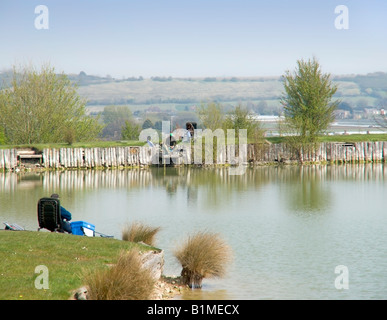 Twyford fishing lake in the vale of evesham country park Stock Photo