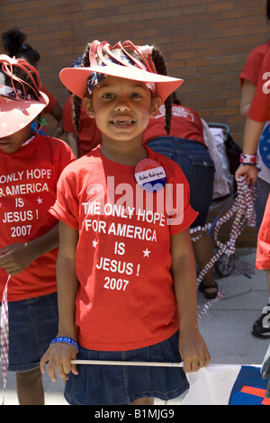 Evangelical Children s Parade marches alongThird Avenue in the East Harlem section of Manhattan Stock Photo