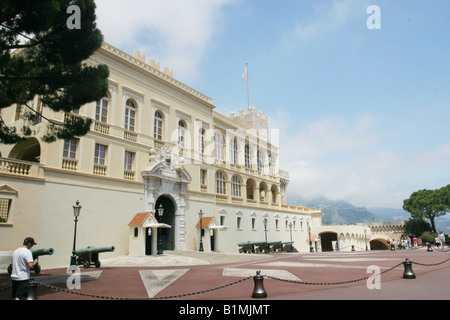 MONACO - Front of the Royal Palace Stock Photo