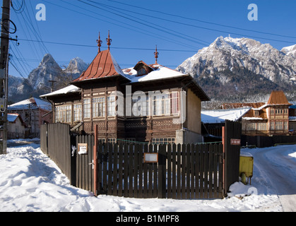 Traditional House Busteni Romania Stock Photo