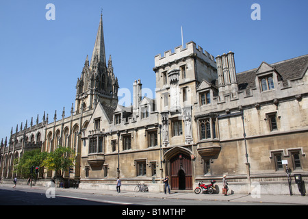 Brasenose College Oxford High Street UK. Stock Photo