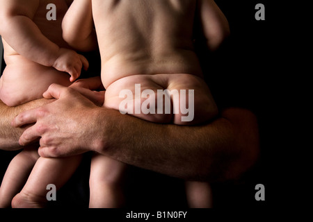 baby bums Stock Photo