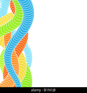 Vector illustration of an abstract circles flow background Celebration concept Stock Photo