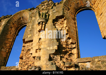 close up of Bylands Abbey North Yorkshire England Stock Photo