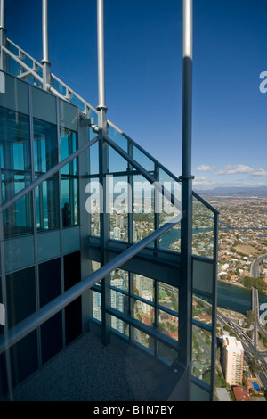 High angle view from Q1 observation deck Stock Photo