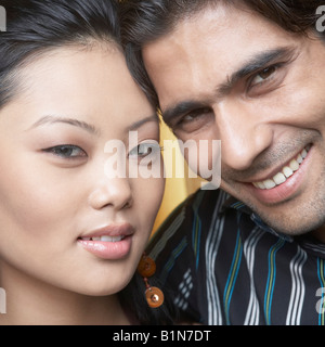 Portrait of a young couple smiling together Stock Photo