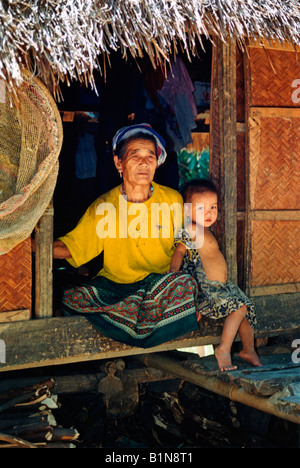 Vietnam A Bru Village Home Near Hue Stock Photo