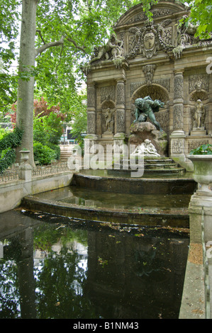 The Medici Fountain Luxembourg Gardens Paris France Stock Photo