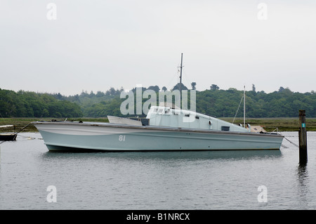 Second world war British RAF fast rescue launch boat in UK Stock Photo