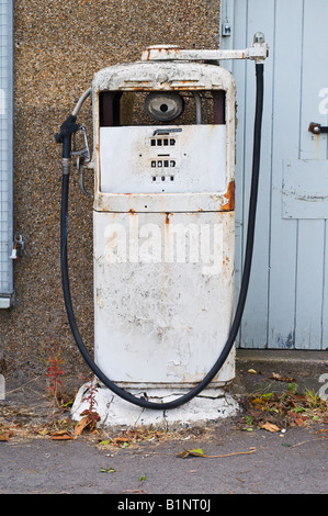 An old disused petrol pump Stock Photo