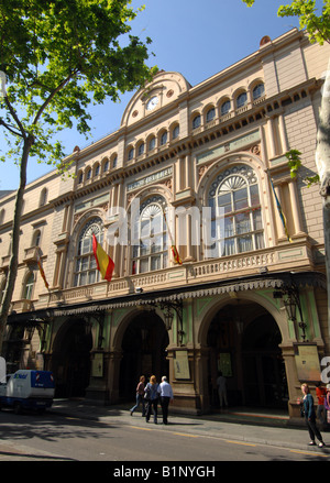 Theater Liceu Facade Rambla Barcelona Spain Stock Photo - Alamy