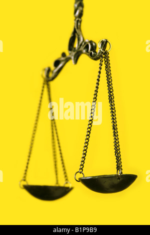 weighing pan scales justice Stock Photo