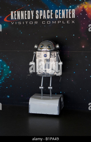 Space Robot on Display at John F Kennedy Space Center Cape Canaveral Florida Stock Photo