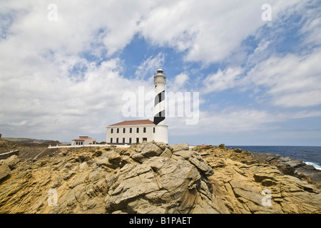 Cape Favaritx Lighthouse Menorca Minorca Stock Photo