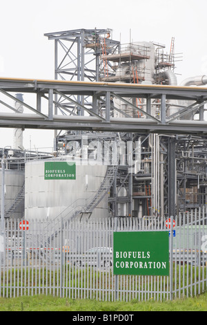 A Bio fuel refinery on Teeside Stock Photo