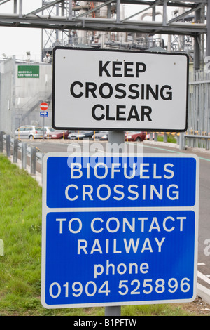 A Bio fuel refinery on Teeside Stock Photo