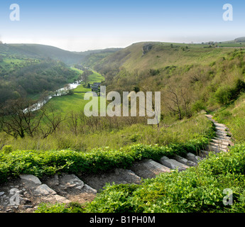 the peak district view from monsal head Stock Photo