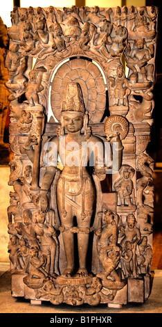 Stone Statue Of Hindu God Vishnu Stock Photo - Alamy