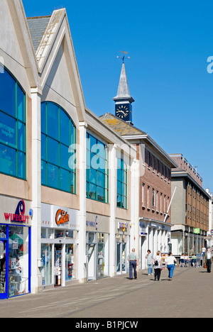 new shops in truro,cornwall,england,uk Stock Photo
