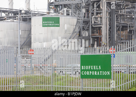 A Bio fuel refinery on Teeside Stock Photo