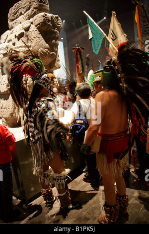 Shaman at an Aztec Celebration in the National Museum of Anthropology ...