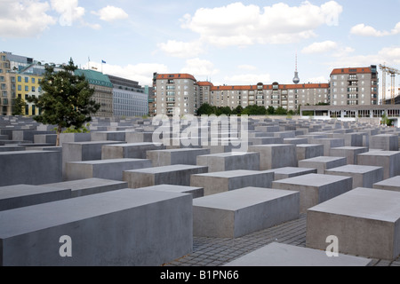 The Holocaust memorial in Berlin Germany The contreversial monument was opened in 2005 and was designed by the architect Peter E Stock Photo