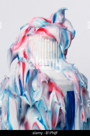 Toothpaste tube with dripping toothpaste Stock Photo - Alamy