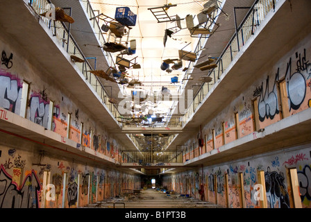 Abandoned prison of Carabanchel MADRID Spain Stock Photo